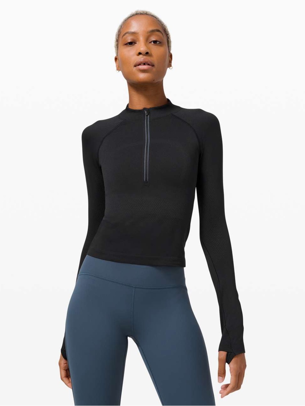 Lululemon Swiftly Tech 1/2 Zip 2.0 *Cool Black / Graphite Grey 4